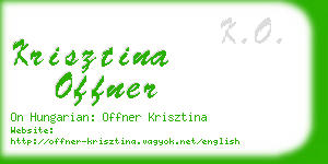 krisztina offner business card